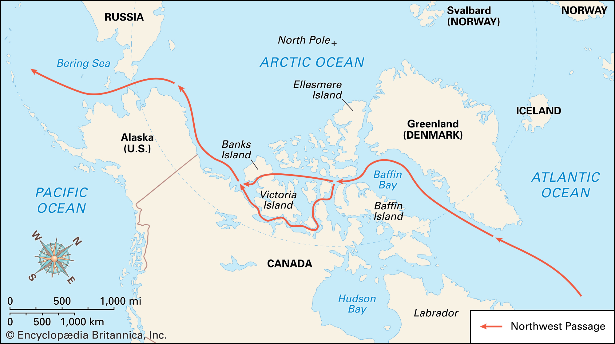 map of the arctic circle
